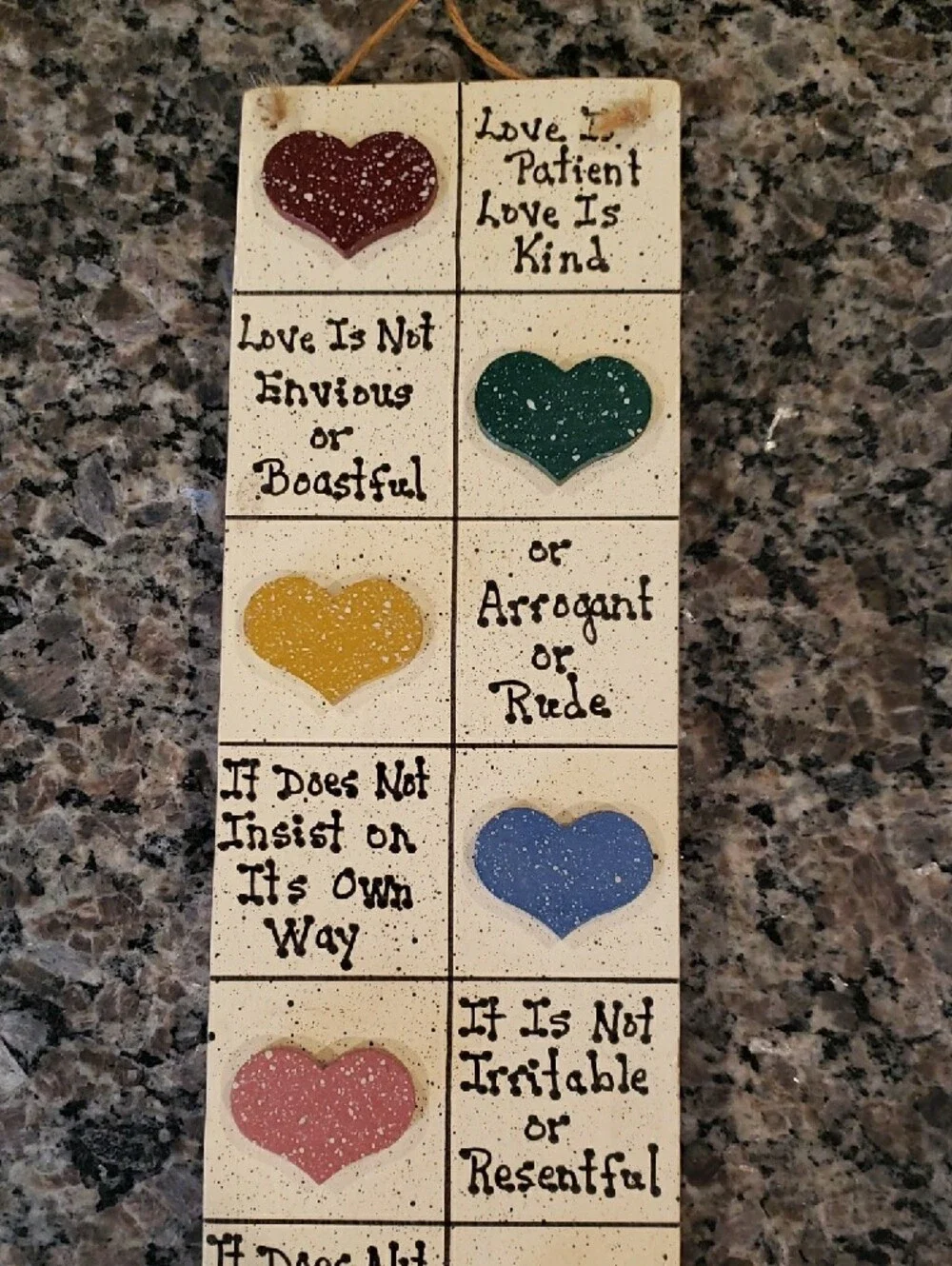Love Never Fails Decorative Wall Plaque 1 Corinthians 13 Love Chapter